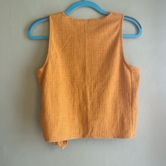 Madewell Mustard Yellow Tie Knit Vest - Picture 6 of 6